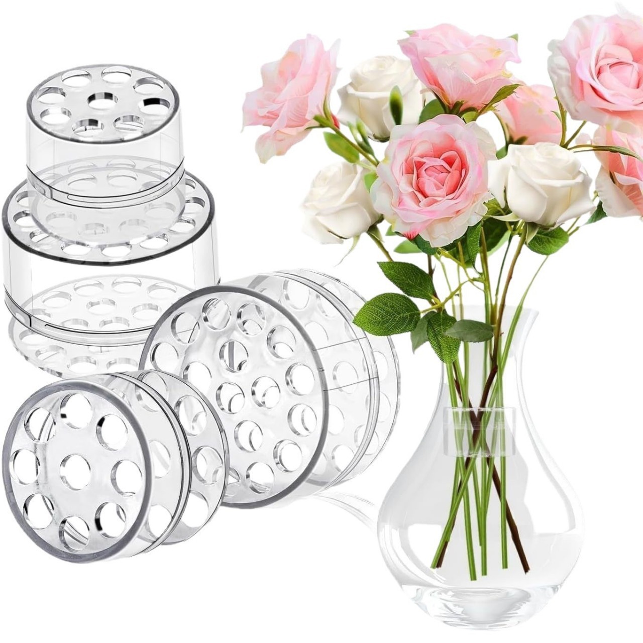 Florist Supp - Spiral Ikebana stengelhouder voor bloemen, spiraalhouder