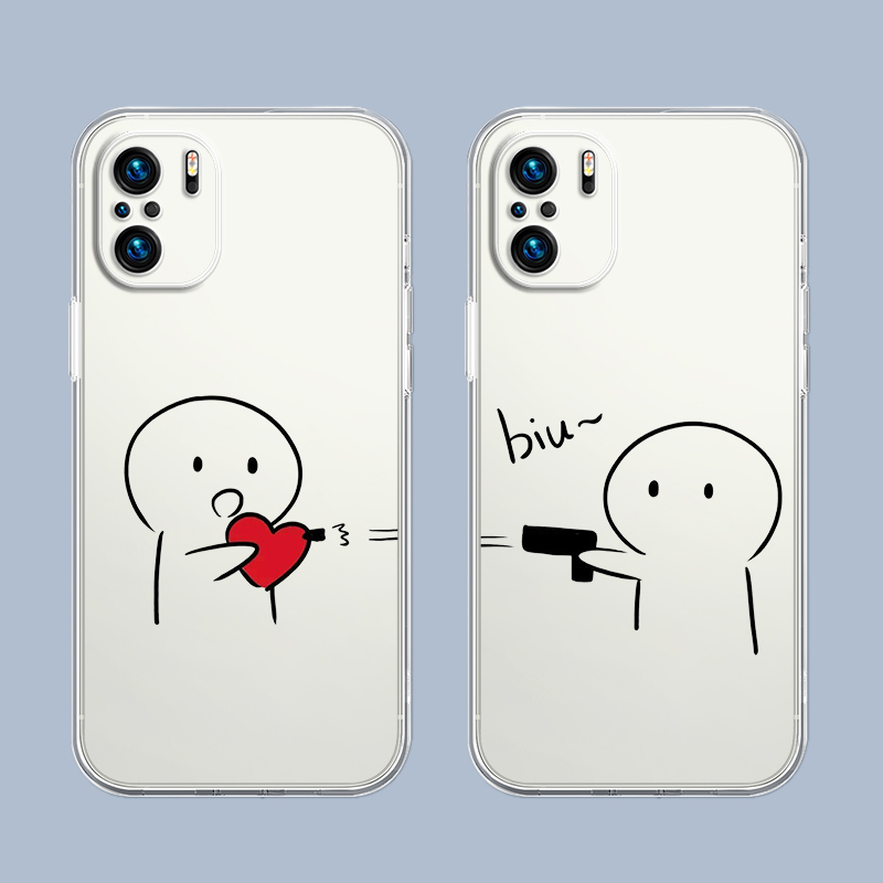 Cellophane Wrap Clear - Schattig telefoonhoesje met middelvinger voor Xiaomi