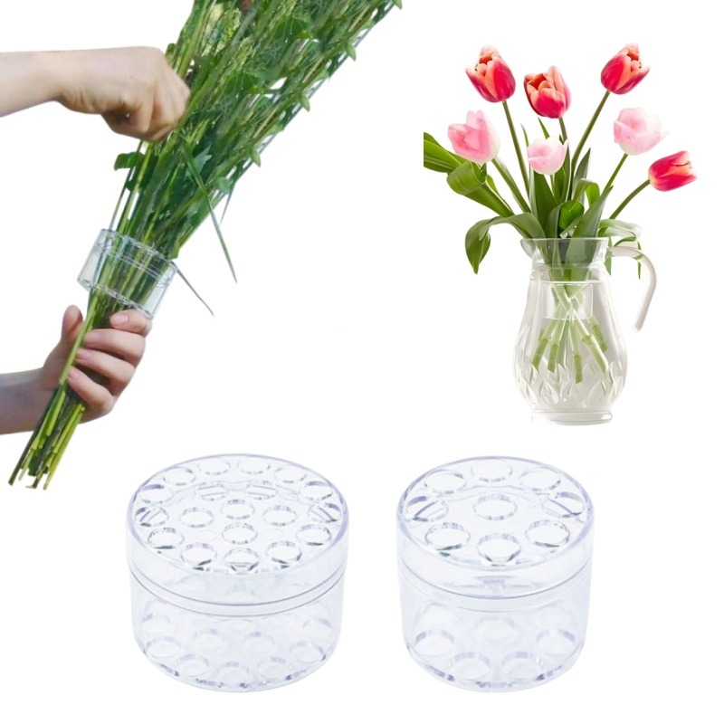 Florist Supp - Spiraalvormige stamhouder Stevige, heldere bloemstukhouder DIY