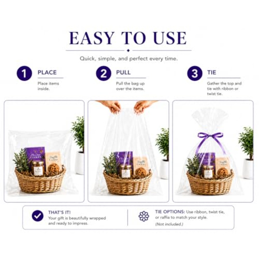Cellofaanzakjes voor cadeaubak - Cellophane Wrap Clear recensie en prijs